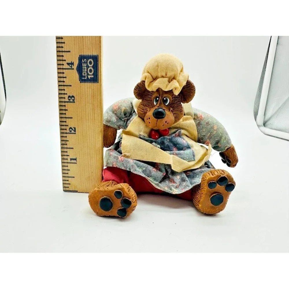 Russ Berrie Vintage Bear Doll Critter Factory Collectible Decor